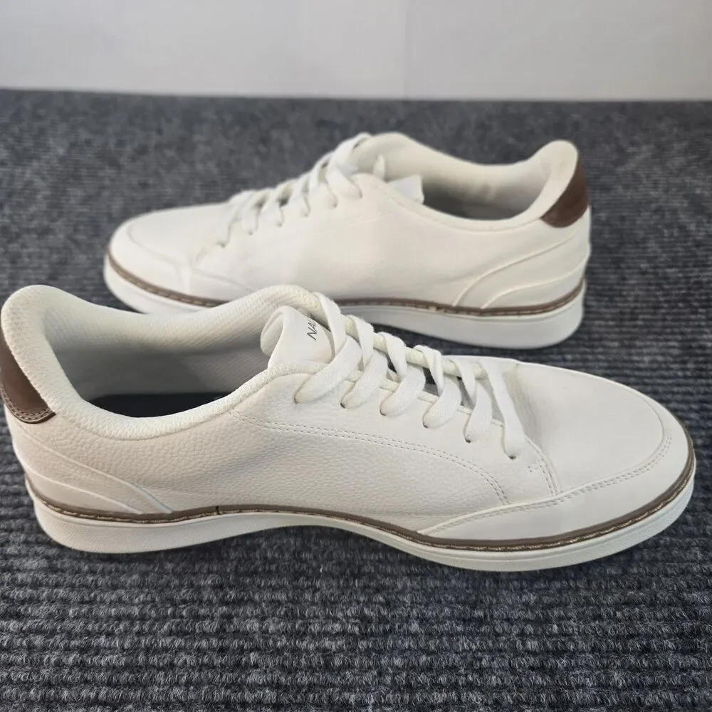Nautica Jaro Shoes Mens Size 10.5 White Casual Synthetic Nautical Sneakers